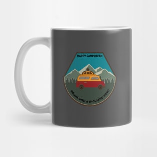 Happy Campervan Design Mug
